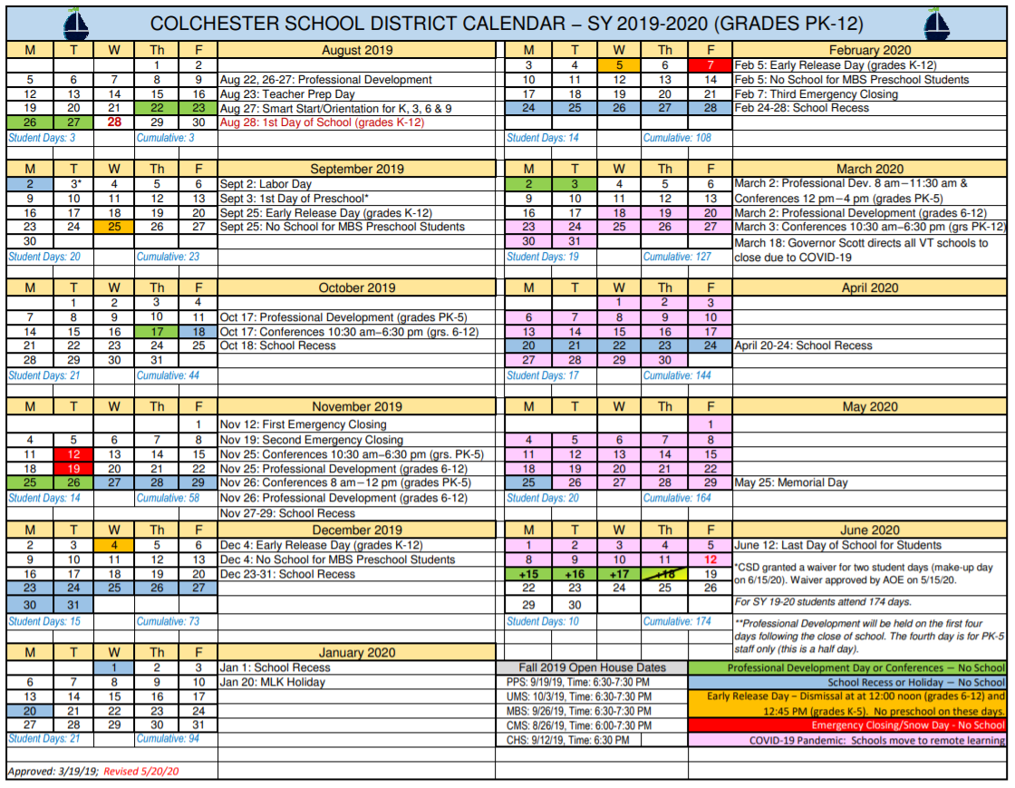 District Calendars